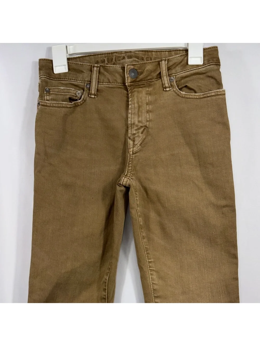 American Eagle Level Flex Skinny Jeans 26x28 Brown